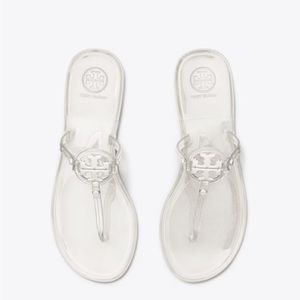 Tory Burch Mini Miller Clear Jelly Sandal size 8